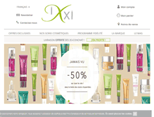 Tablet Screenshot of ixxi-cosmetics.com